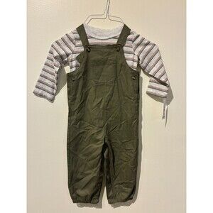 NWT Carter's Just One You Green Overall & Shirt Outfit - 18M